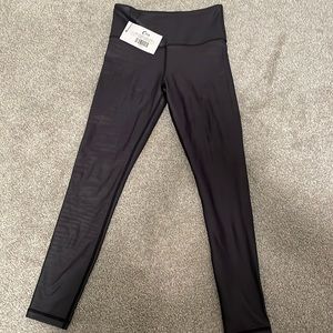 BNWT ZYIA Black Metallic Light n Tight Hi-rise 7/8 24" size 2